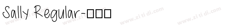Sally Regular字体转换
